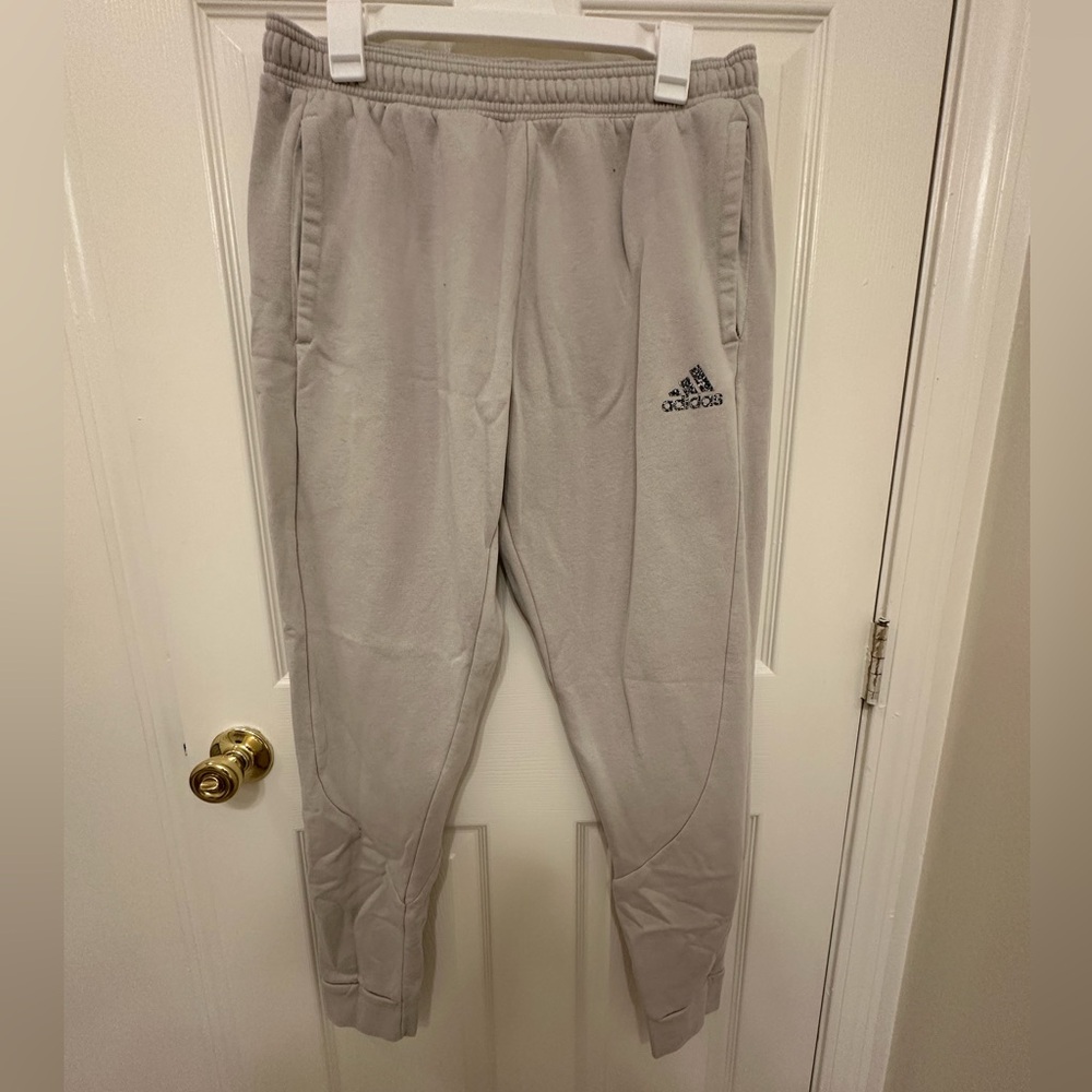 Men’s Beige Adidas Sweatpants